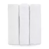 Petite&Mars Bambusz muszlin 3db-os pelenka szett, Moussy Total White, 68 x 68 cm