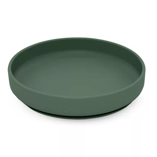 Petite&Mars Szilikon tányér tapadókoronggal, Take&Match, Misty Green, 6 hó+