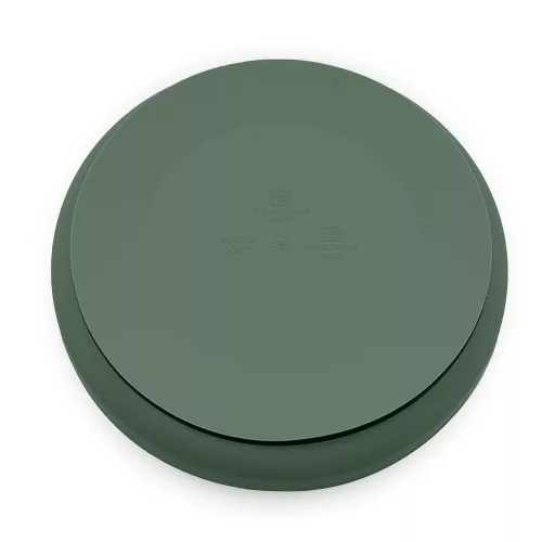 Petite&Mars Szilikon tányér tapadókoronggal, Take&Match, Misty Green, 6 hó+