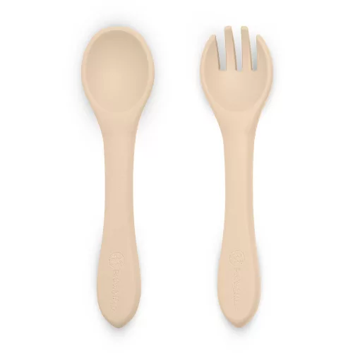 Petite&Mars Szilikon evőeszközök, TAKE&MATCH, Desert Sand, 6 hó+