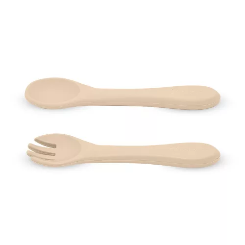 Petite&Mars Szilikon evőeszközök, TAKE&MATCH, Desert Sand, 6 hó+