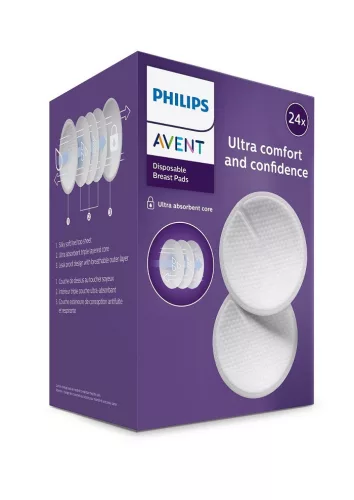 Avent SCF254/24 Eldobható melltartóbetét, 24 darab