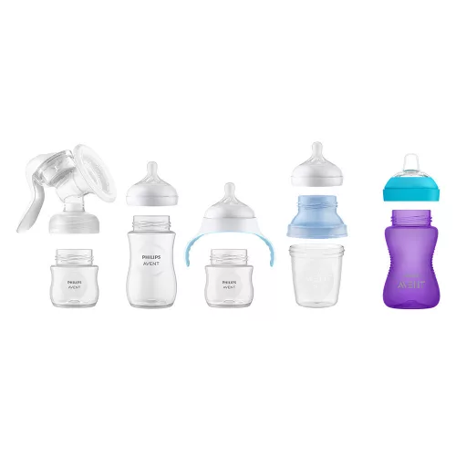 Philips AVENT SCY903/03, Cumisüveg Natural Response, 260 ml, 1 hó+, 3db