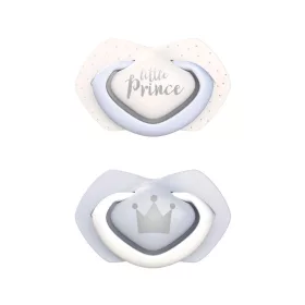   Canpol babies Szilikon szimmetrikus cumi, Light touch, 6-18hó, 2db, ROYAL BABY - kék