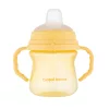 Canpol babies Itatópohár szilikonos ivócsőrrel, FirstCup, 150 ml, sárga
