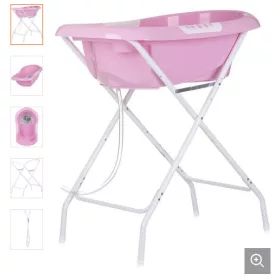 Chipolino Noemi kád leeresztő dugóval 87 cm - pink