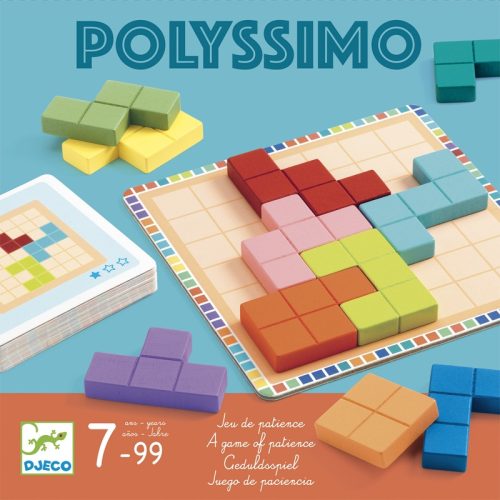 Djeco 8451 Logikai játék - Tetris négyzetkirakó - Polyssimo
