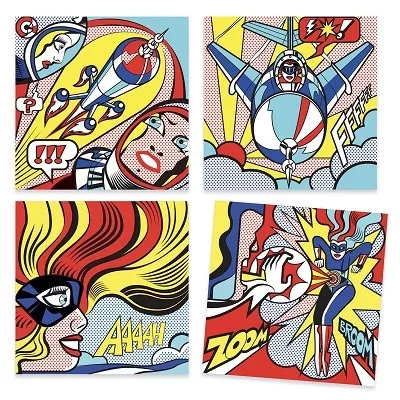 Művészeti műhely - Szuperhősök - Inspired by Roy Lichtenstein - Superheroes