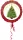 Karácsony Tree fólia lufi 43 cm