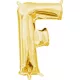 Arany Gold mini F betű fólia lufi 33 cm