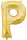 Arany Gold mini P betű fólia lufi 33 cm