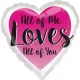Love All of You fólia lufi 43 cm