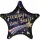Happy New Year Star fólia lufi 71 cm