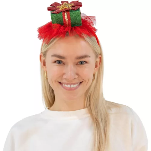 Karácsonyi ajándék Red Gift fejpánt 18,8 cm