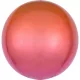 Színes Ombré gömb fólia lufi 40 cm