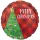 Merry Christmas Plaid fólia lufi 45 cm