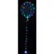 Színesen világító Crystal LED lufi, átlátszó