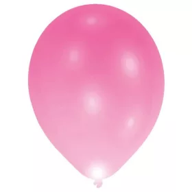   Világító LED Pink léggömb, lufi 5 db-os 11 inch (27,5 cm)