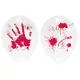 Halloween Bloody Hand világító LED léggömb, lufi 4 db-os 11 inch (27,5 cm)