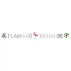 Flamingo Paradise papír felirat 135 cm