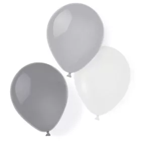  Ezüst Silver Dream léggömb, lufi 8 db-os 10 inch (25,4 cm)