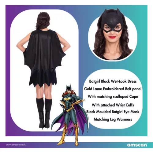 Batgirl Classic felnőtt jelmez L
