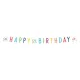 Konfettis Colorful Happy Birthday 21 felirat 180 cm