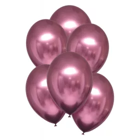 Szatén Flamingo léggömb, lufi 6 db-os 11 inch (27,5cm)