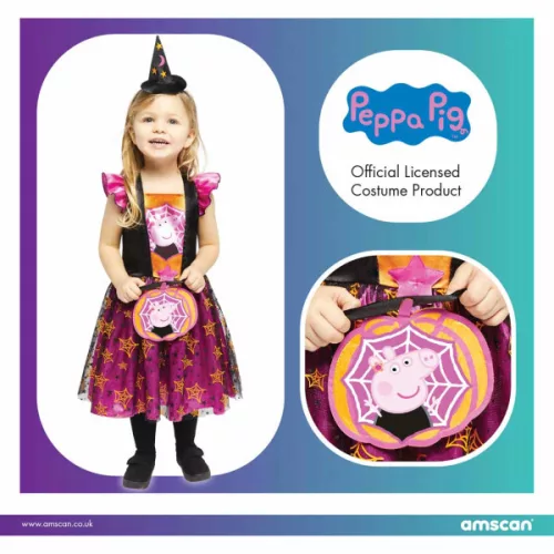 Peppa malac Orange Witch jelmez 12-24 hó