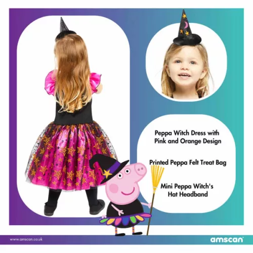 Peppa malac Orange Witch jelmez 12-24 hó
