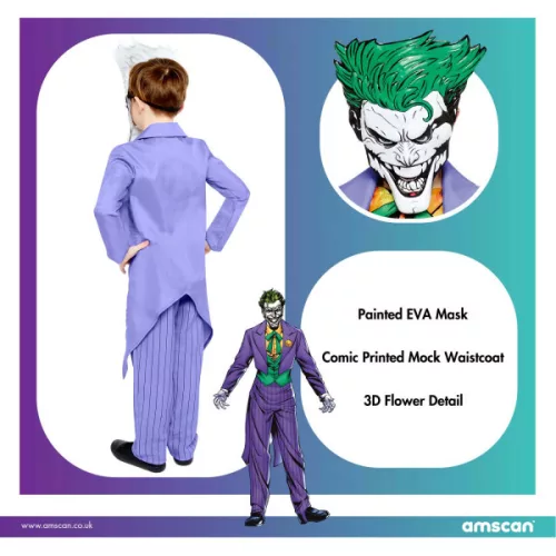 Batman Joker Comic jelmez 4-6 év