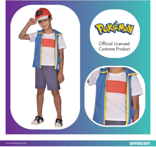 Pokémon Ash jelmez 6-8 év