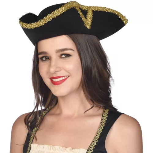 Kalóz Tricorn kalap, jelmez kiegészítő