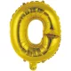 Arany Gold O betű fólia lufi 45 cm