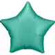 Zöld Silk Jade csillag fólia lufi 48 cm