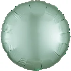 Zöld Silk Lustre Mint kör fólia lufi 43 cm