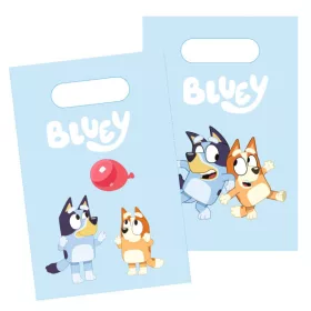 Bluey Joke papír ajándéktasak, ajándékzacskó 8 db-os
