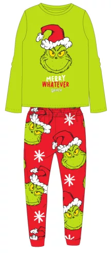 A Grincs Merry Whatever gyerek hosszú pizsama 15 - 16 év / 170 - 176 cm Velúr