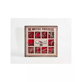 10 Metal Puzzle Set - piros *-***