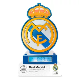 Real Madrid Hala 3D éjszakai lámpa és ébresztőóra