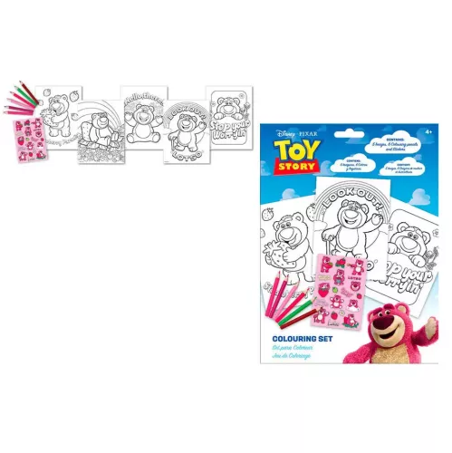 Disney Toy Story (Játékháború) Lotso Strawberry színező szett matricával