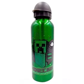Minecraft Green alumínium kulacs ivókupakkal  500 ml