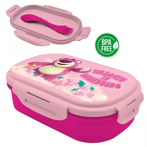 Disney Toy Story (Játékháború) Lotso szendvicsdoboz + evőeszköz szett