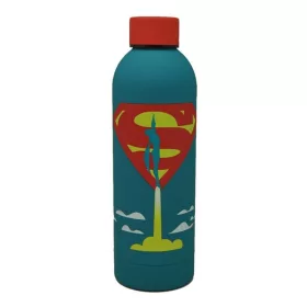   Superman Launch puha tapintású műanyag kulacs csavaros kupakkal 700 ml