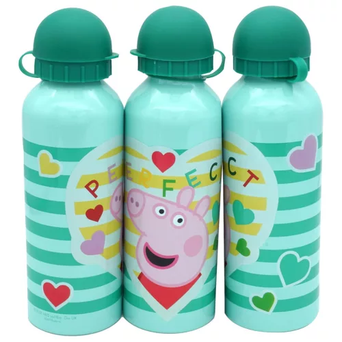 Peppa malac Perfect alumínium kulacs ivókupakkal 500 ml