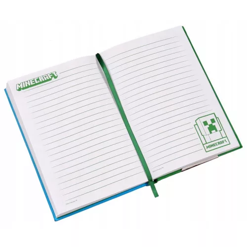 Minecraft Fight A/5 vonalas füzet beépített órával