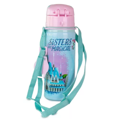 Disney Jégvarázs Magical alumínium szívószálas kulacs akasztóval 600 ml