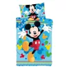 Disney Mickey Joyful gyerek, ovis ágyneműhuzat 100×135 cm, 40×60 cm