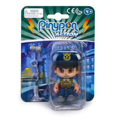 Pinypon Action - rendőr figura bilinccsel