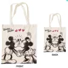 Disney Minnie Mickey Kiss vászontáska, bevásárlótáska 44 cm